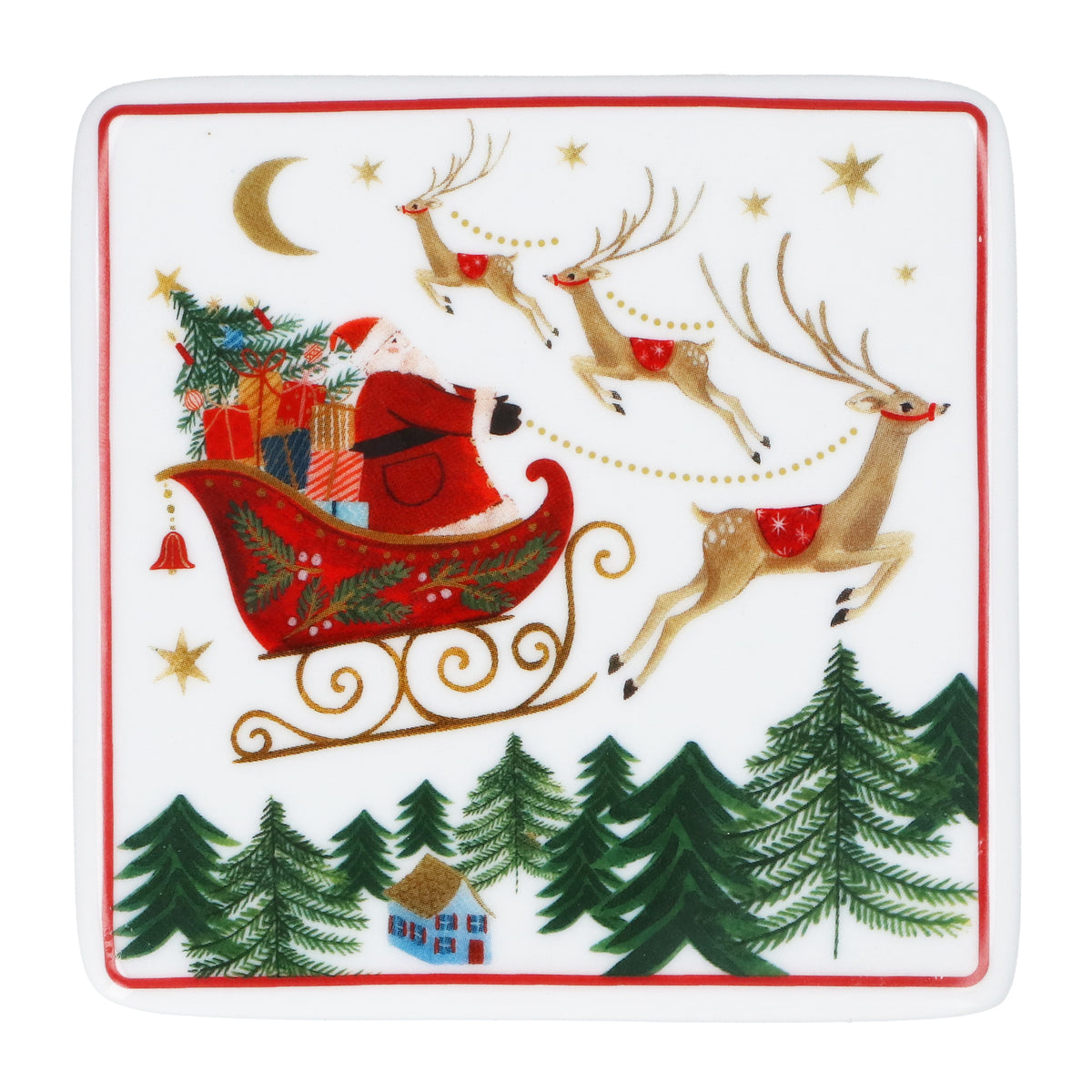Porcelain Sleigh Coaster