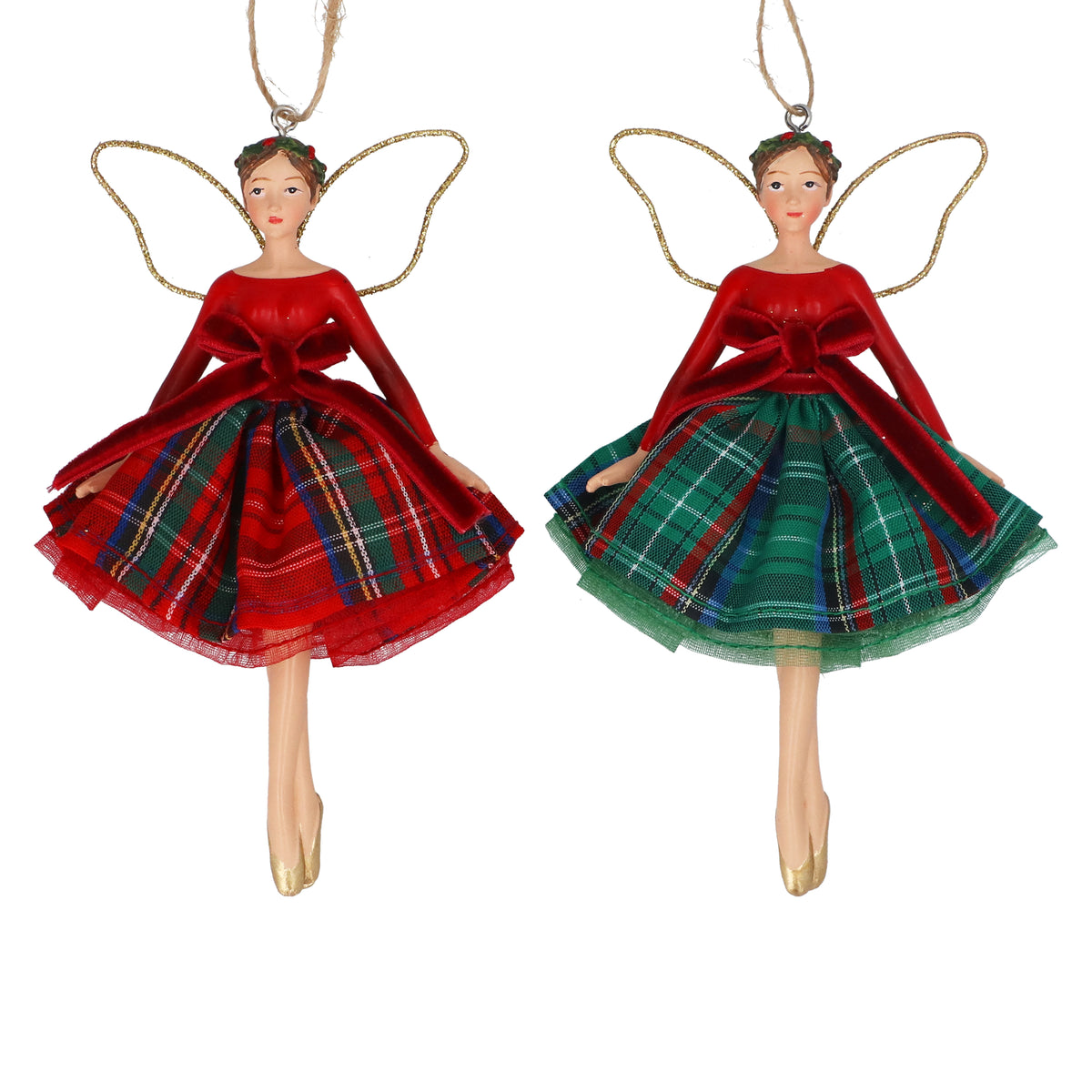 Tartan Fairy Decoration