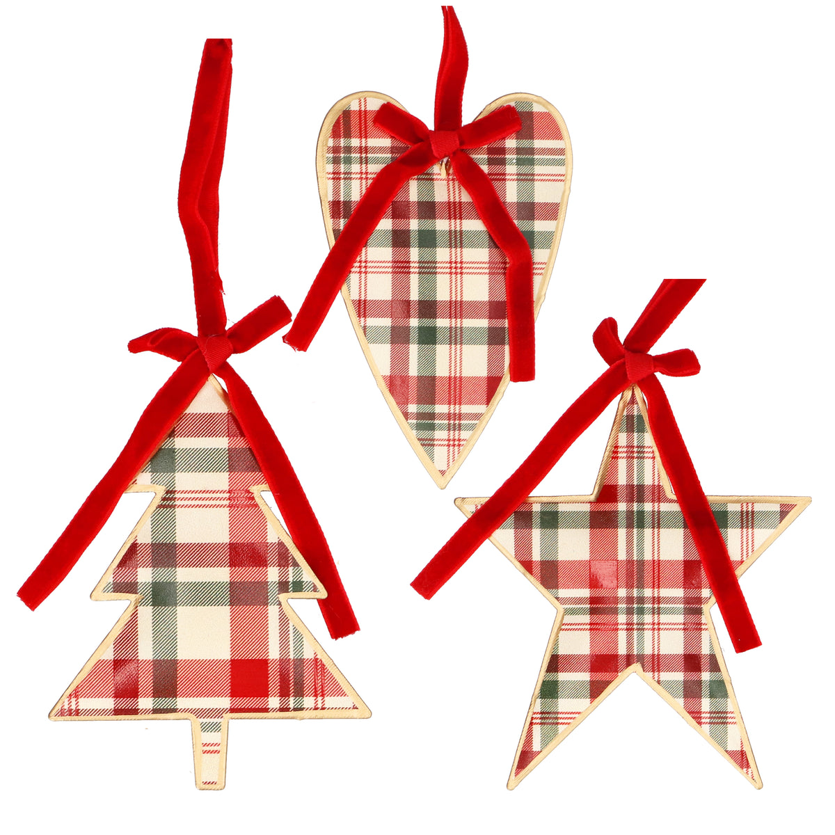 Tartan Tin Decoration