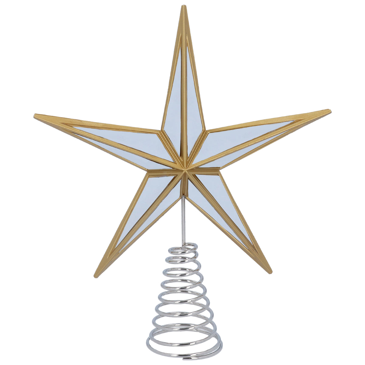 Gold and Silver Star Tree Topper